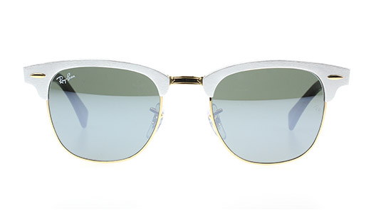 Ray-Ban Clubmaster mit silber Browline